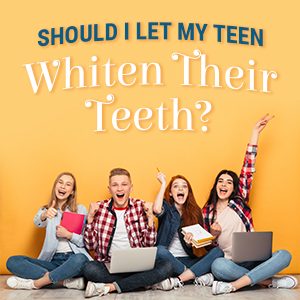 Salt Lake City dentist, Dr. Thomas Brickey at Natural Smiles Dentistry talks to parents about when it’s safe for teenagers to whiten their teeth and why professional treatments are best.